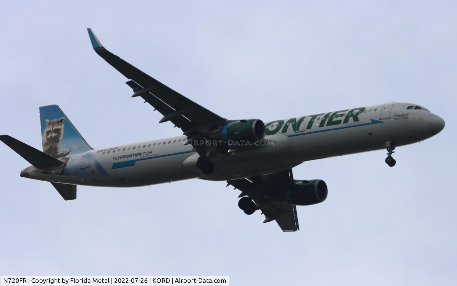 N720FR, 2017 Airbus A321-211 C/N 7852, ORD 2022