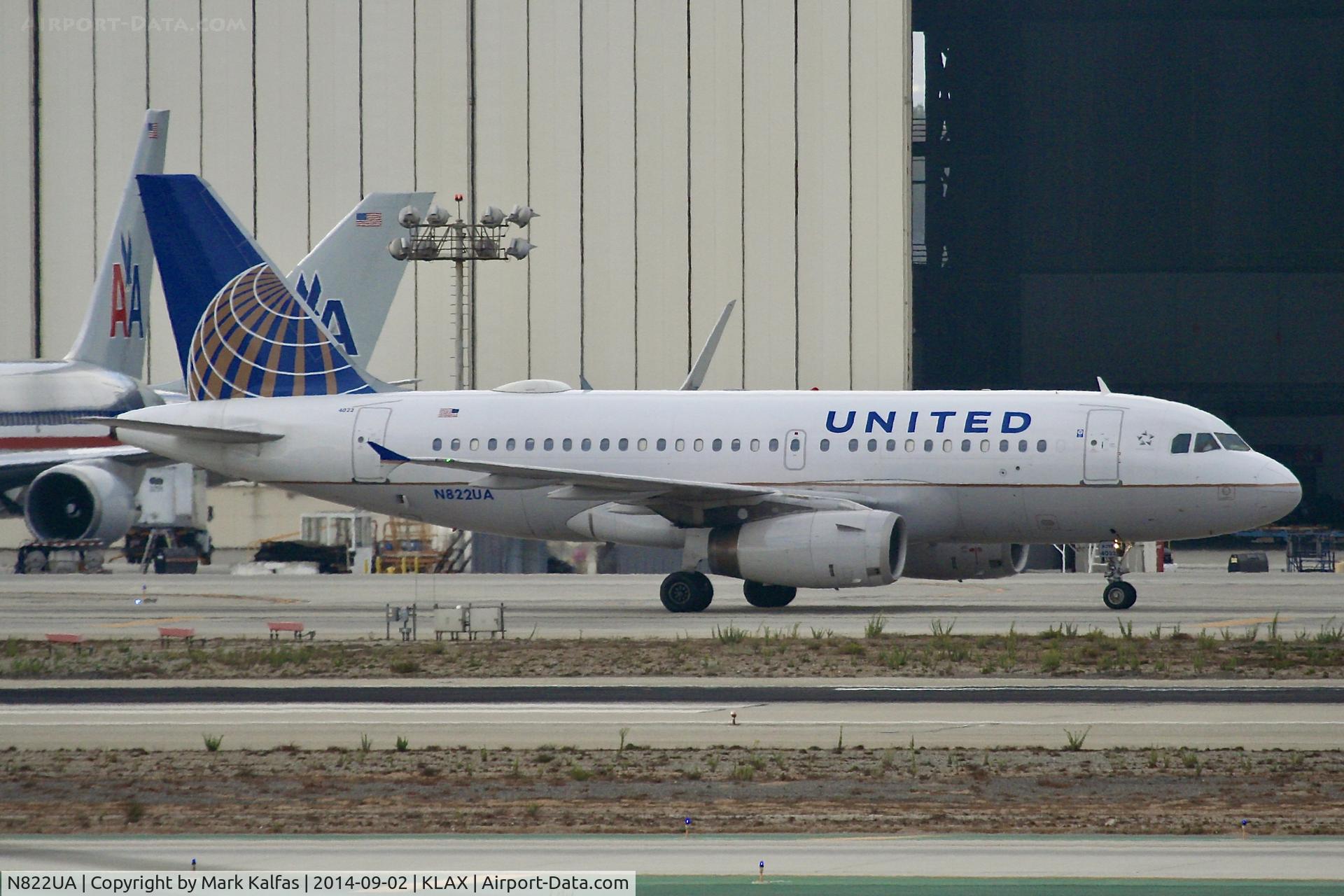 N822UA, 1998 Airbus A319-131 C/N 948, United Airbus A319-131, N822UA at LAX