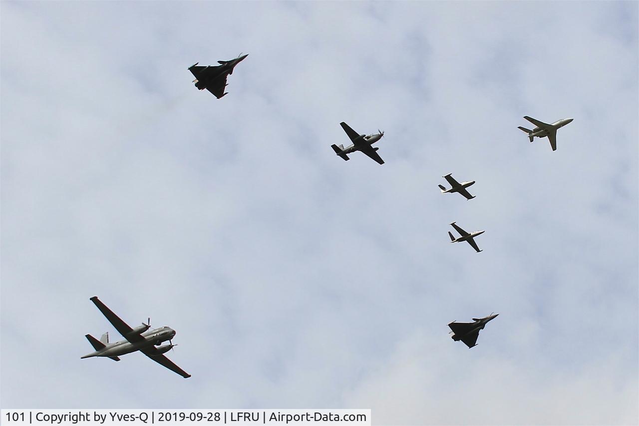 101, 1977 Dassault Falcon 10MER C/N 101, Dassault Falcon 10MER, Flight over Morlaix-Ploujean airport (LFRU-MXN) air show 2019