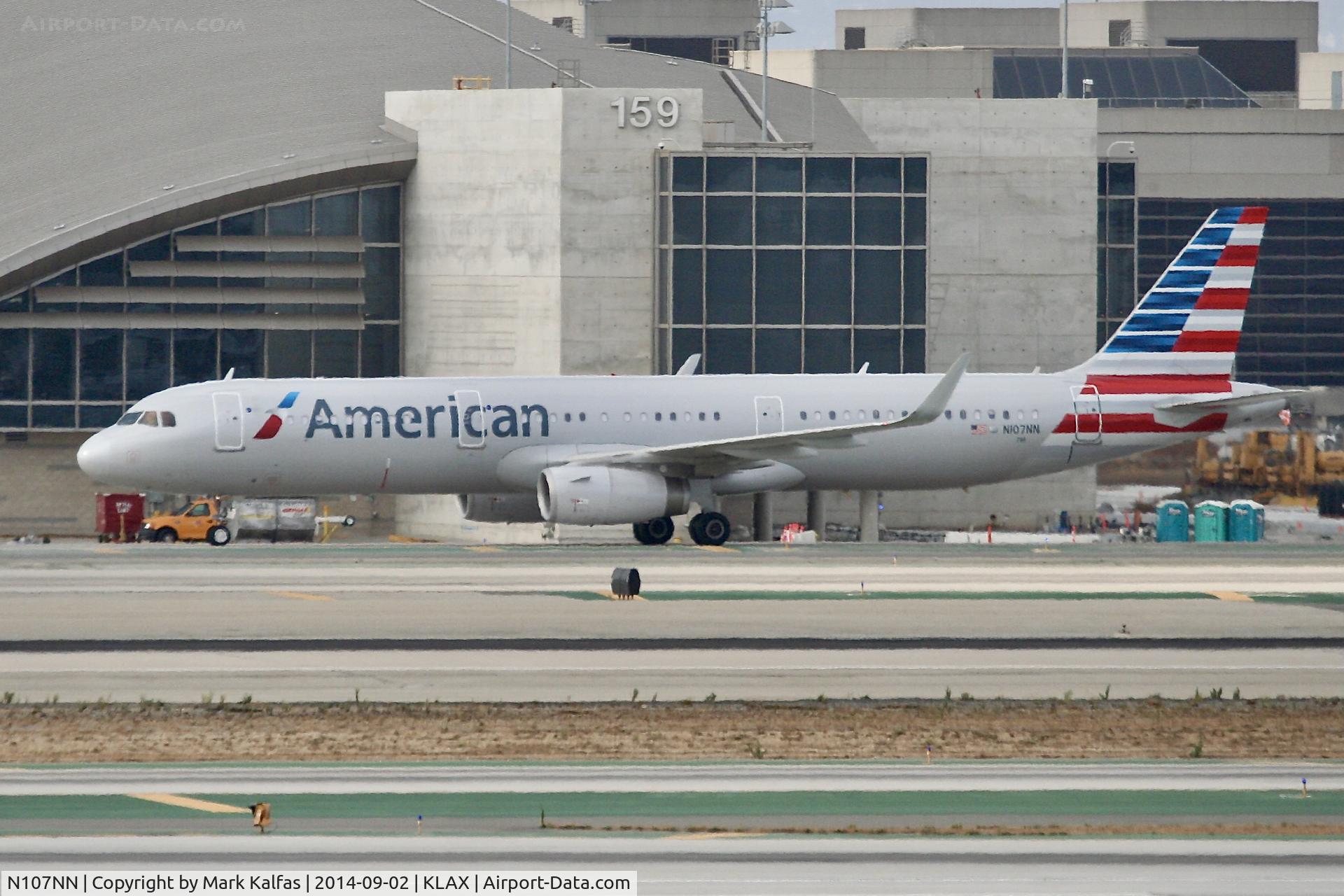 N107NN, 2013 Airbus A321-231 C/N 5938, American,  Airbus A321-231, N107NN at LAX