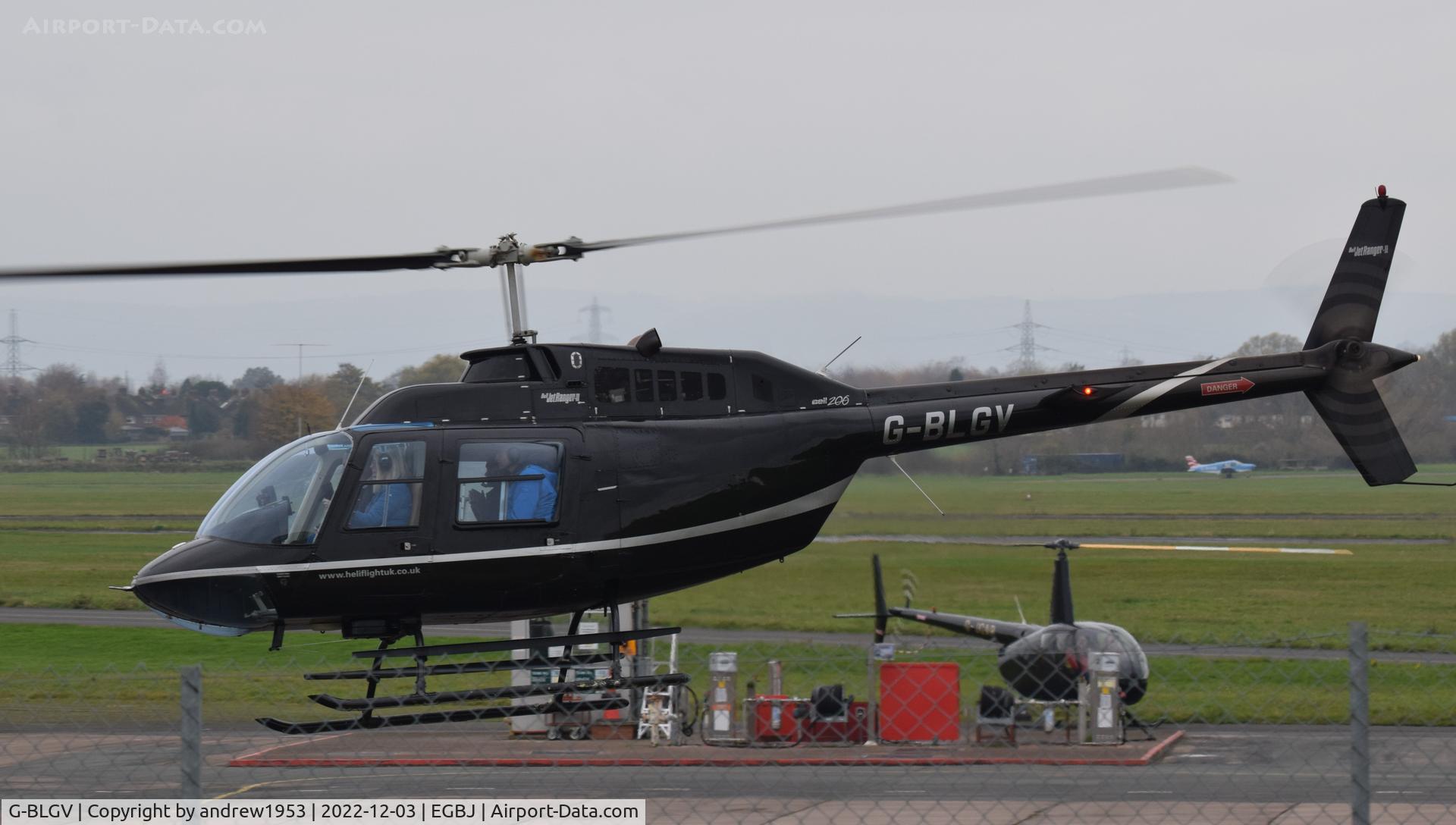 G-BLGV, 1973 Bell 206B JetRanger II C/N 982, G-BLGV at Gloucestershire Airport.