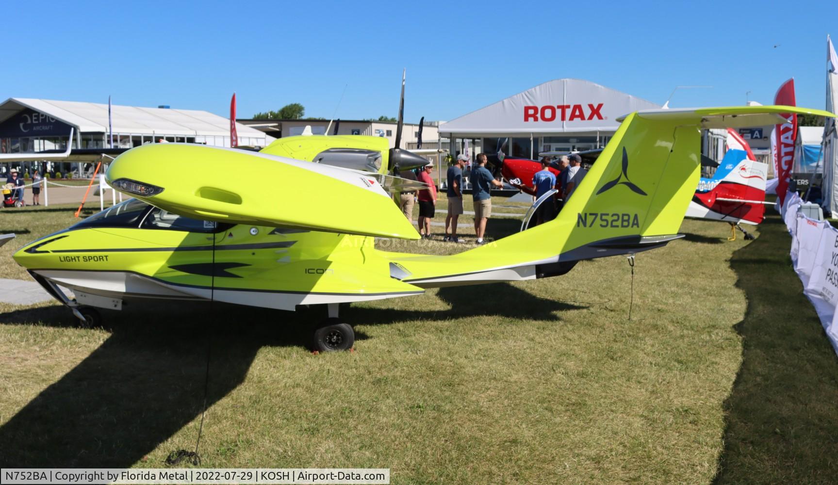N752BA, 2016 ICON Aircraft A5 C/N 00012, ICON A5