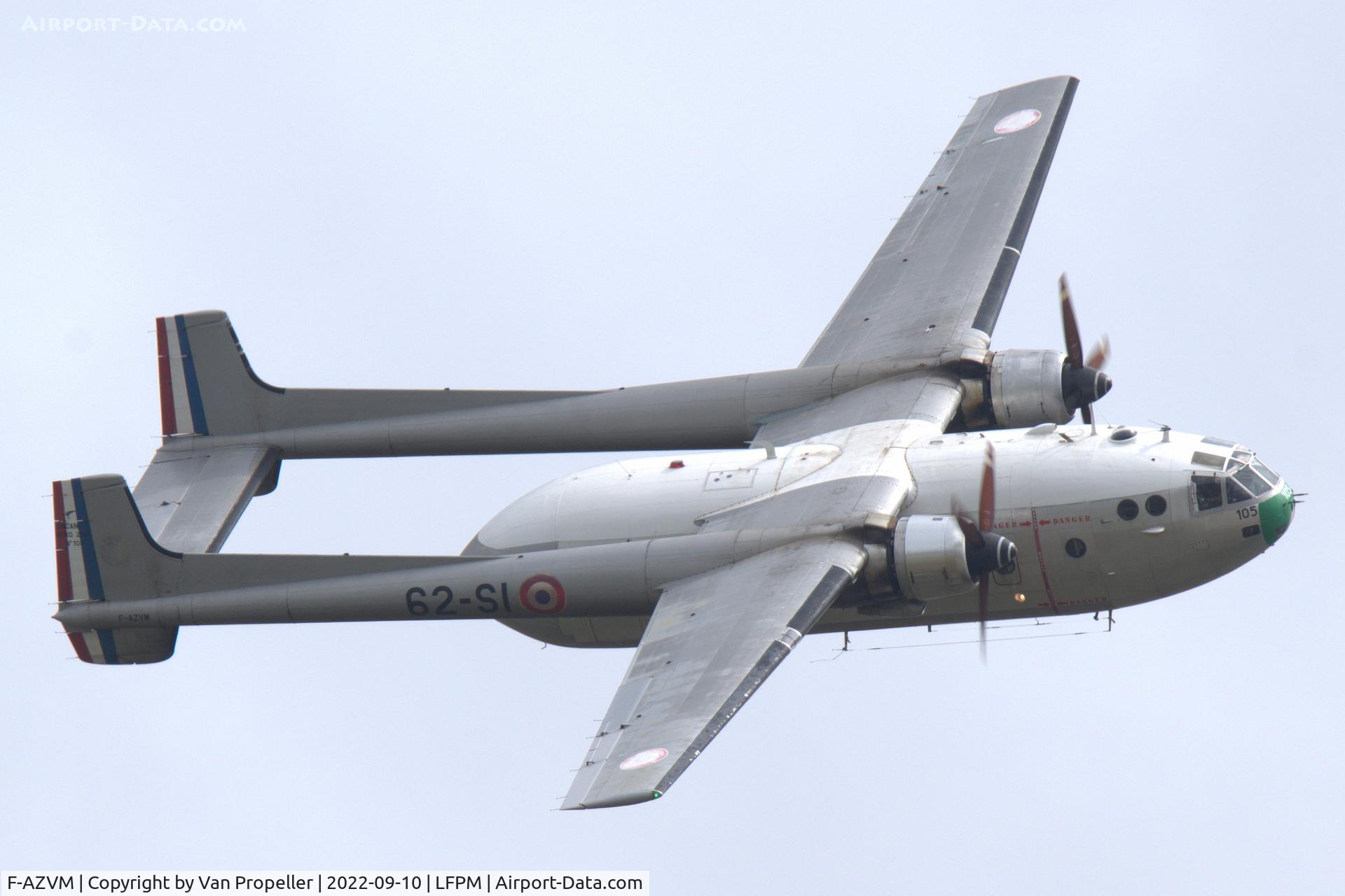 F-AZVM, 1956 Nord N-2501F Noratlas C/N 105, Nord 2501F-3 Noratlas of Association le Noratlas de Provence at Melun Villaroche airport, France. Air Legend 2022