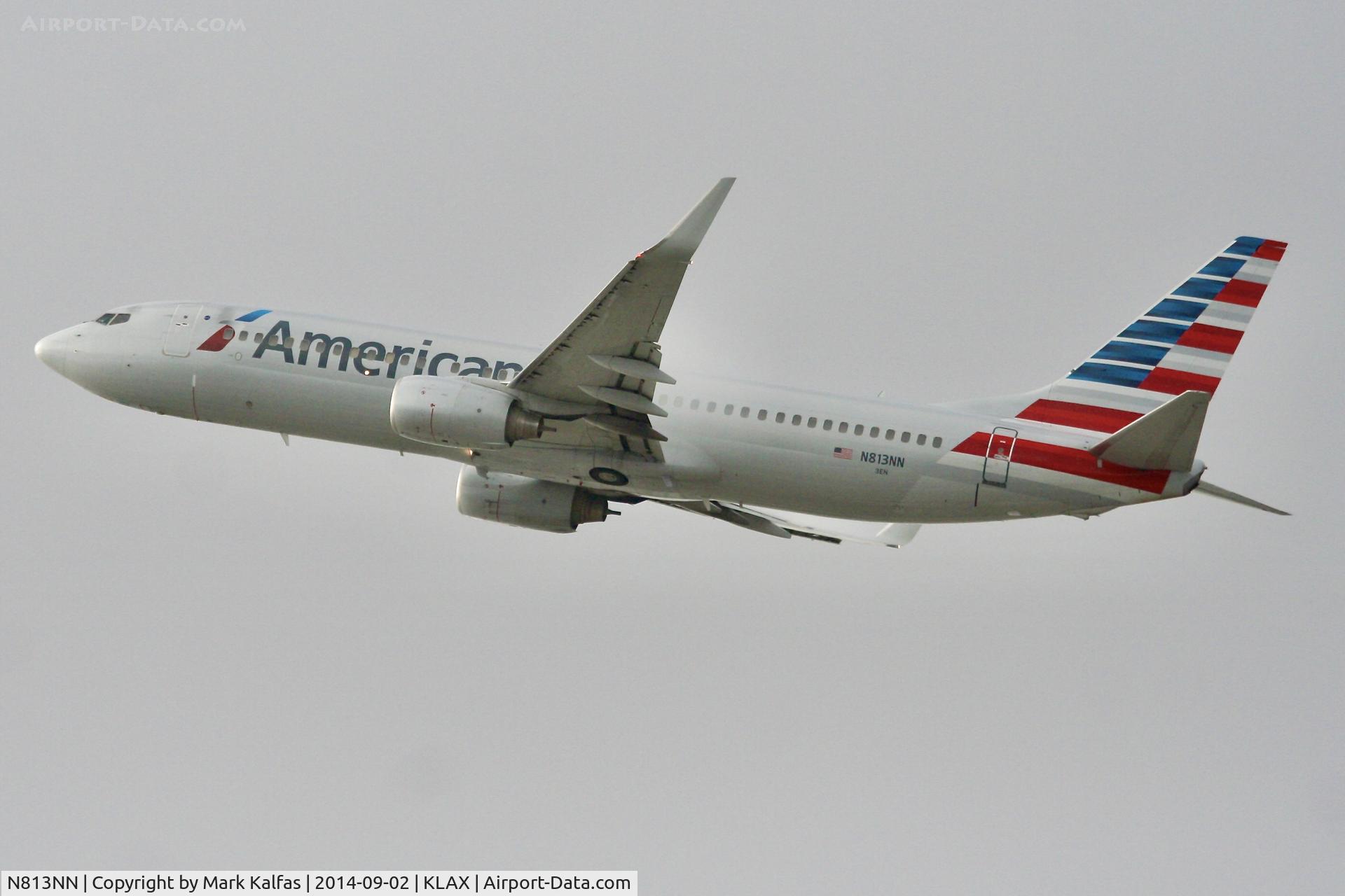 N813NN, 2009 Boeing 737-823 C/N 30918, American 2009 Boeing 737-823, N813NN departing LAX