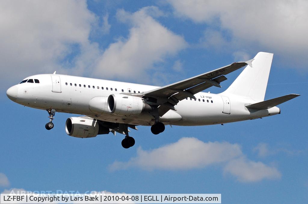 LZ-FBF, 2007 Airbus A319-111 C/N 3028, RWY27L Myrtle Ave
