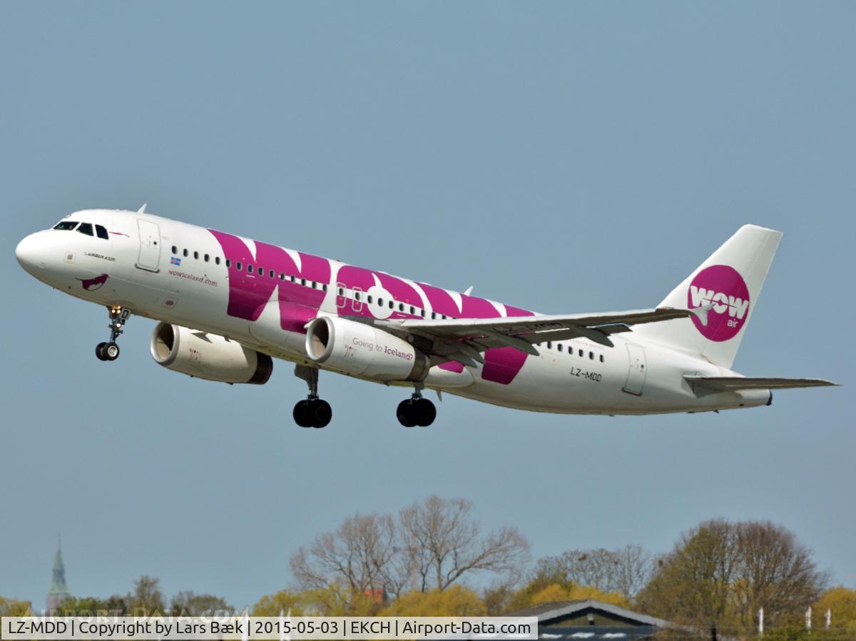LZ-MDD, 2010 Airbus A320-232 C/N 4305, RWY22R from St. Magleby