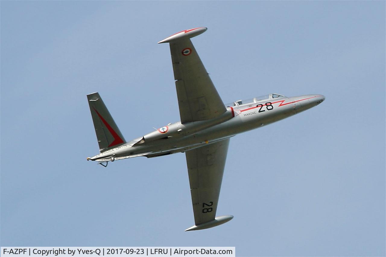 F-AZPF, Fouga CM-175 Zephyr C/N 28, Fouga CM-175 Zephyr, On display, Morlaix-Ploujean airport (LFRU-MXN) Air show 2017