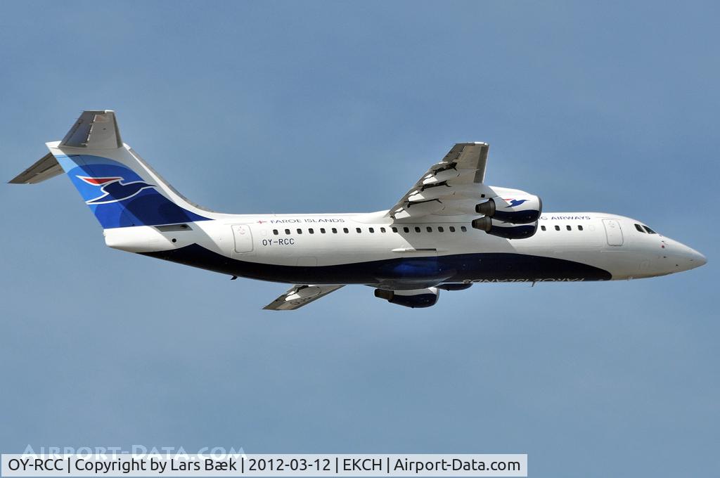 OY-RCC, 1999 British Aerospace Avro 146-RJ100 C/N E3357, RWY04R