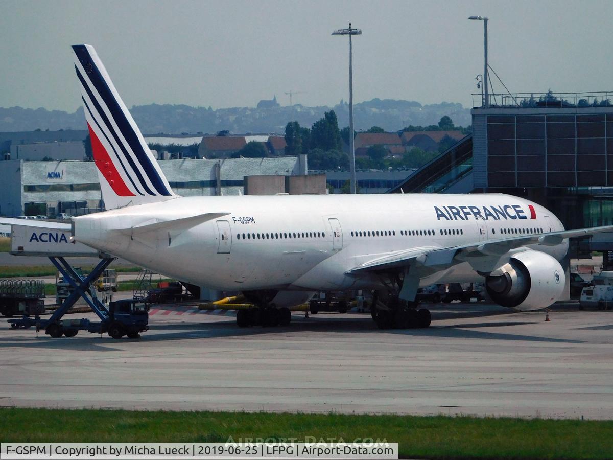 F-GSPM, 2000 Boeing 777-228/ER C/N 30456, At Charles de Gaulle