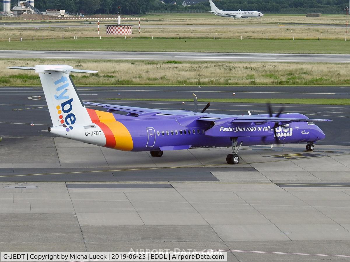 G-JEDT, 2003 De Havilland Canada DHC-8-402Q Dash 8 C/N 4088, At Düsseldorf