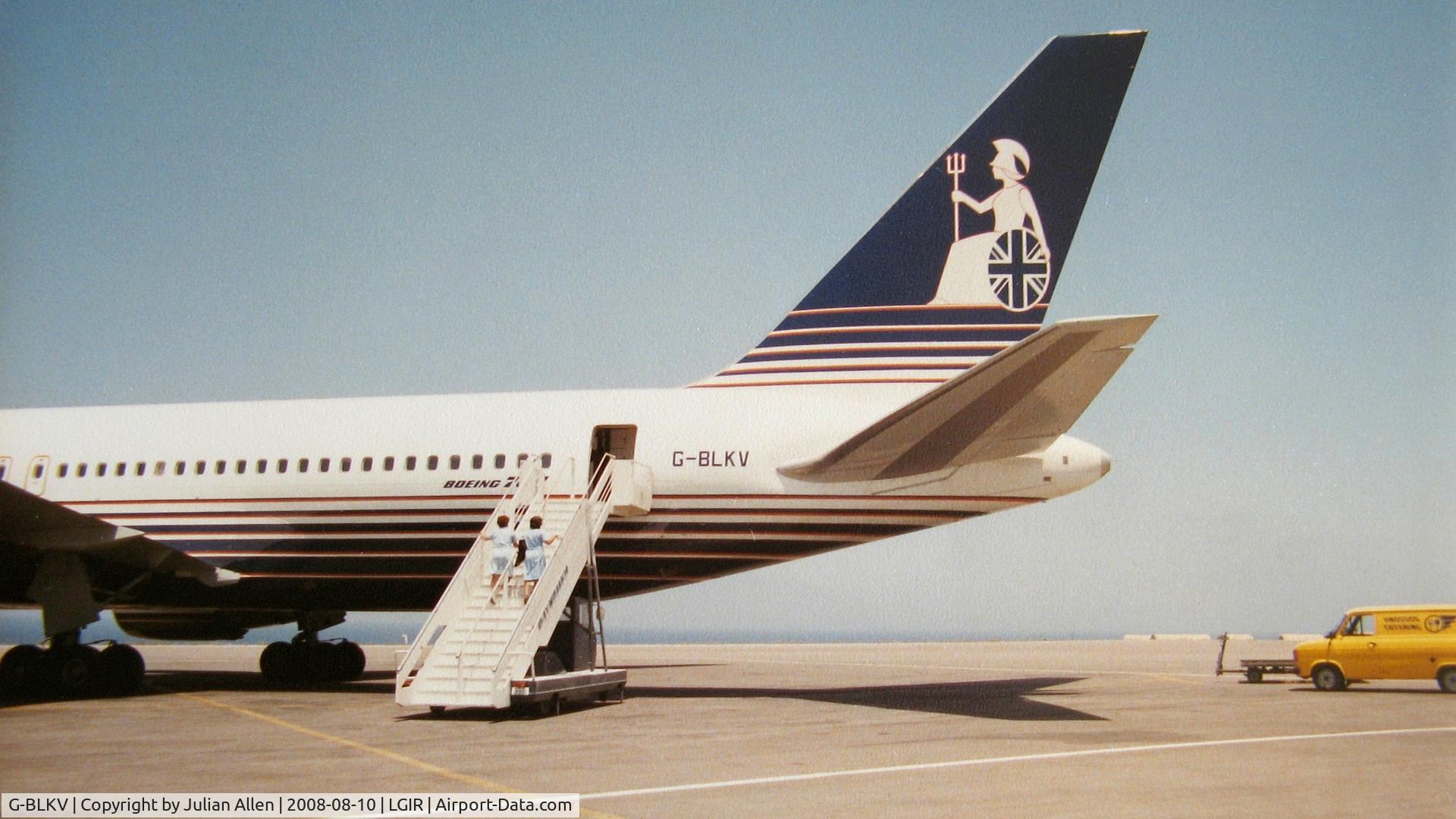 G-BLKV, 1985 Boeing 767-204 C/N 23072, Heraklion airport, June 1985