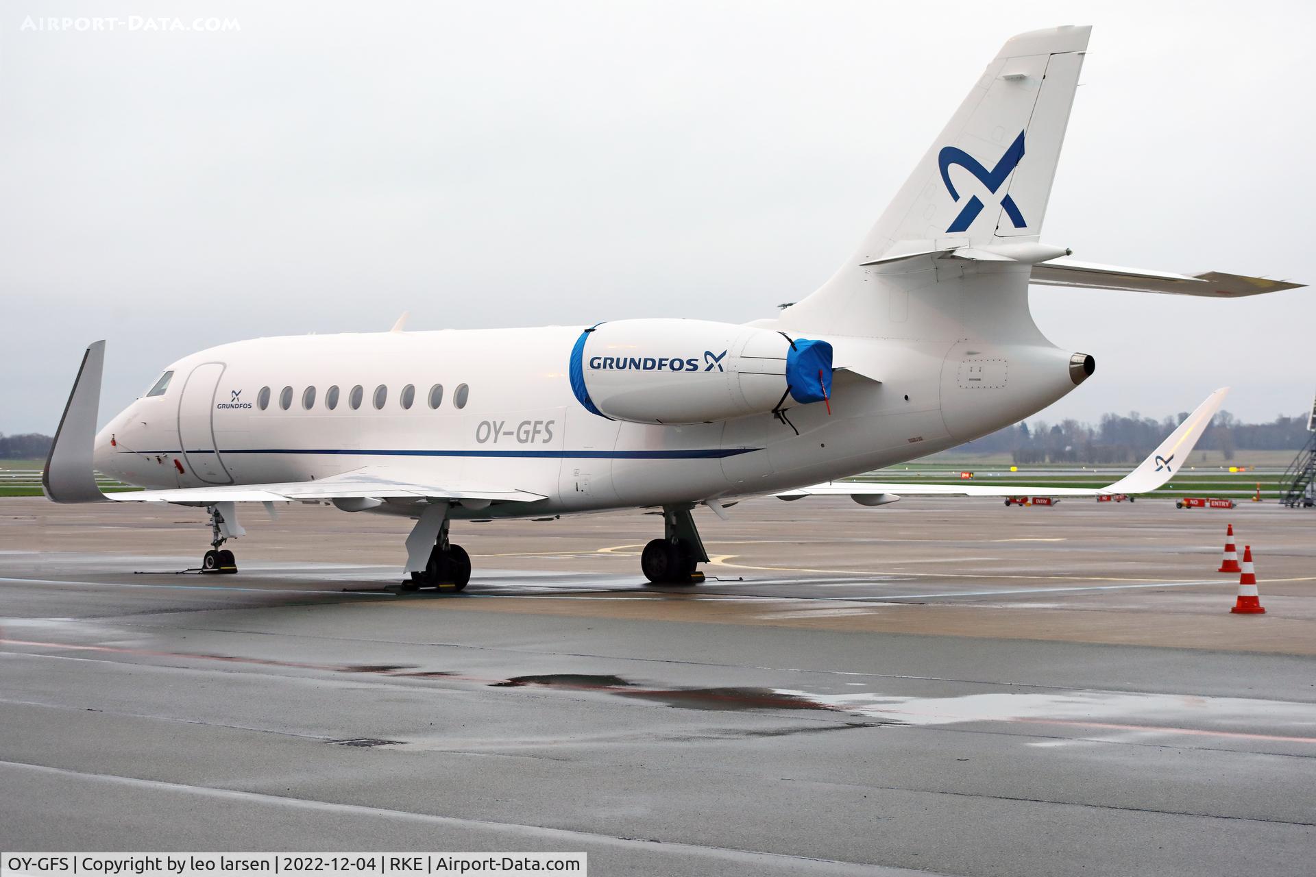 OY-GFS, 2016 Dassault Falcon 2000LXS C/N 314, Roskilde 4.12.2022