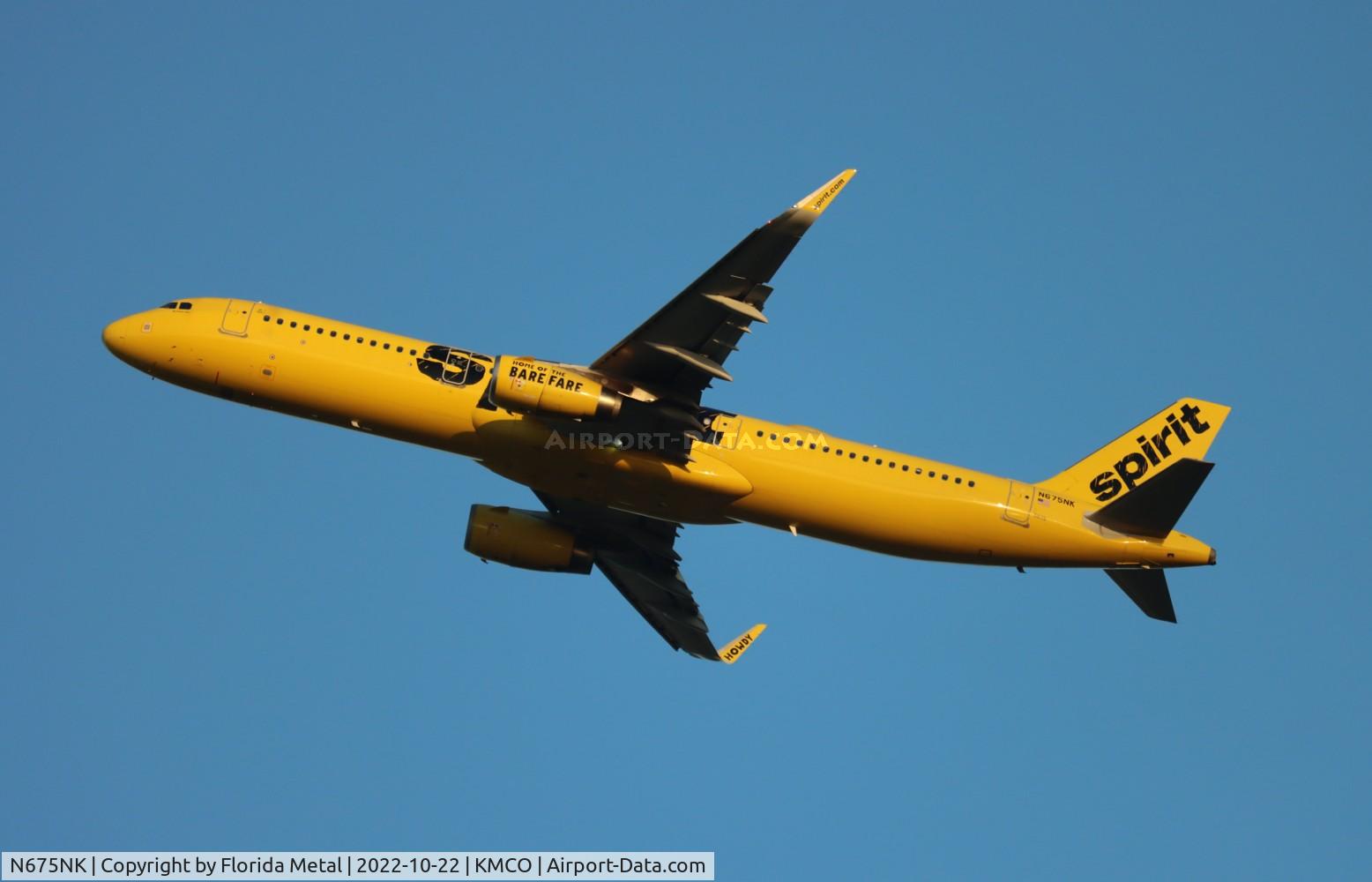 N675NK, 2017 Airbus A321-231 C/N 7668, MCO 2022