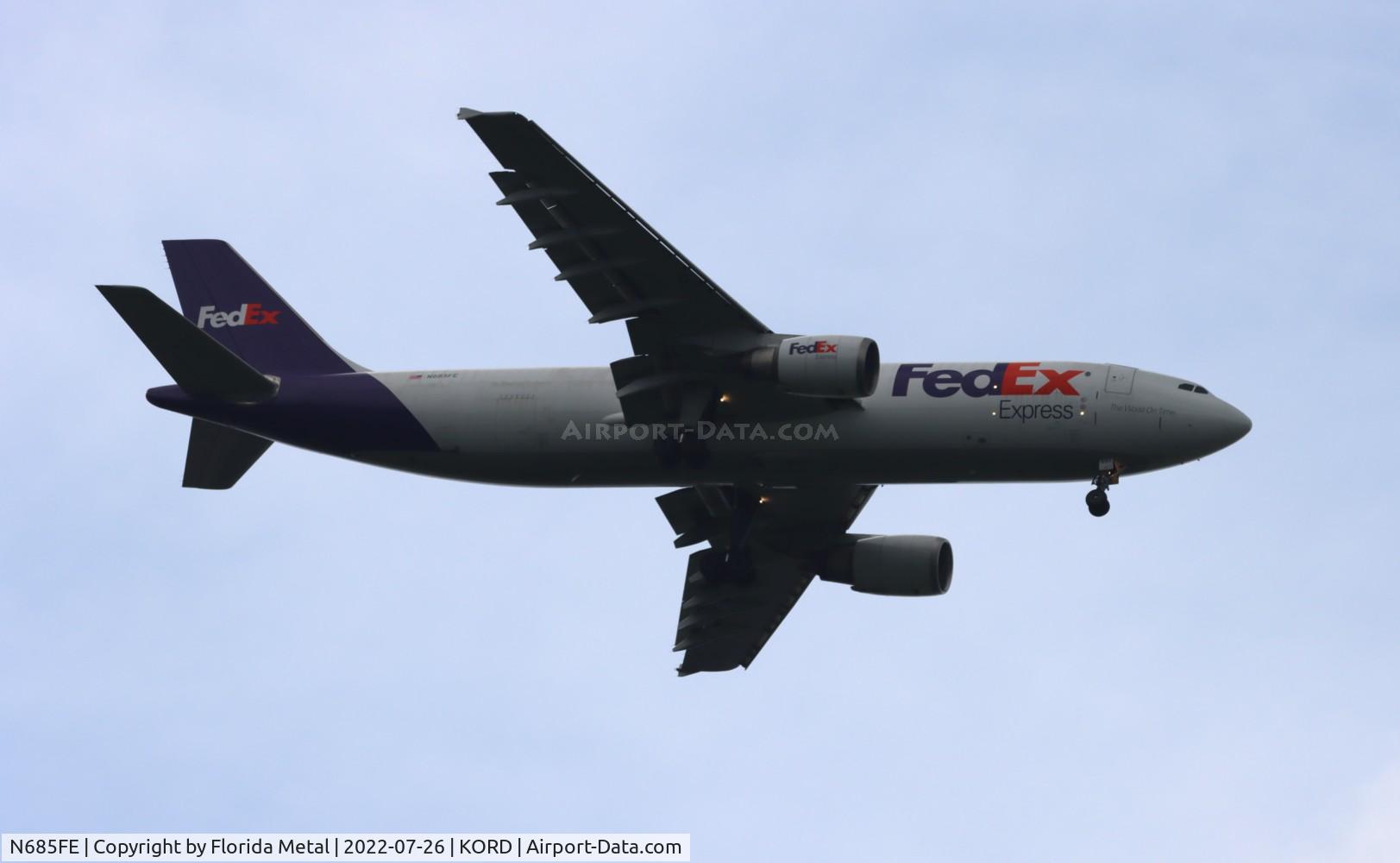N685FE, 1999 Airbus A300F4-605R C/N 803, ORD 2022