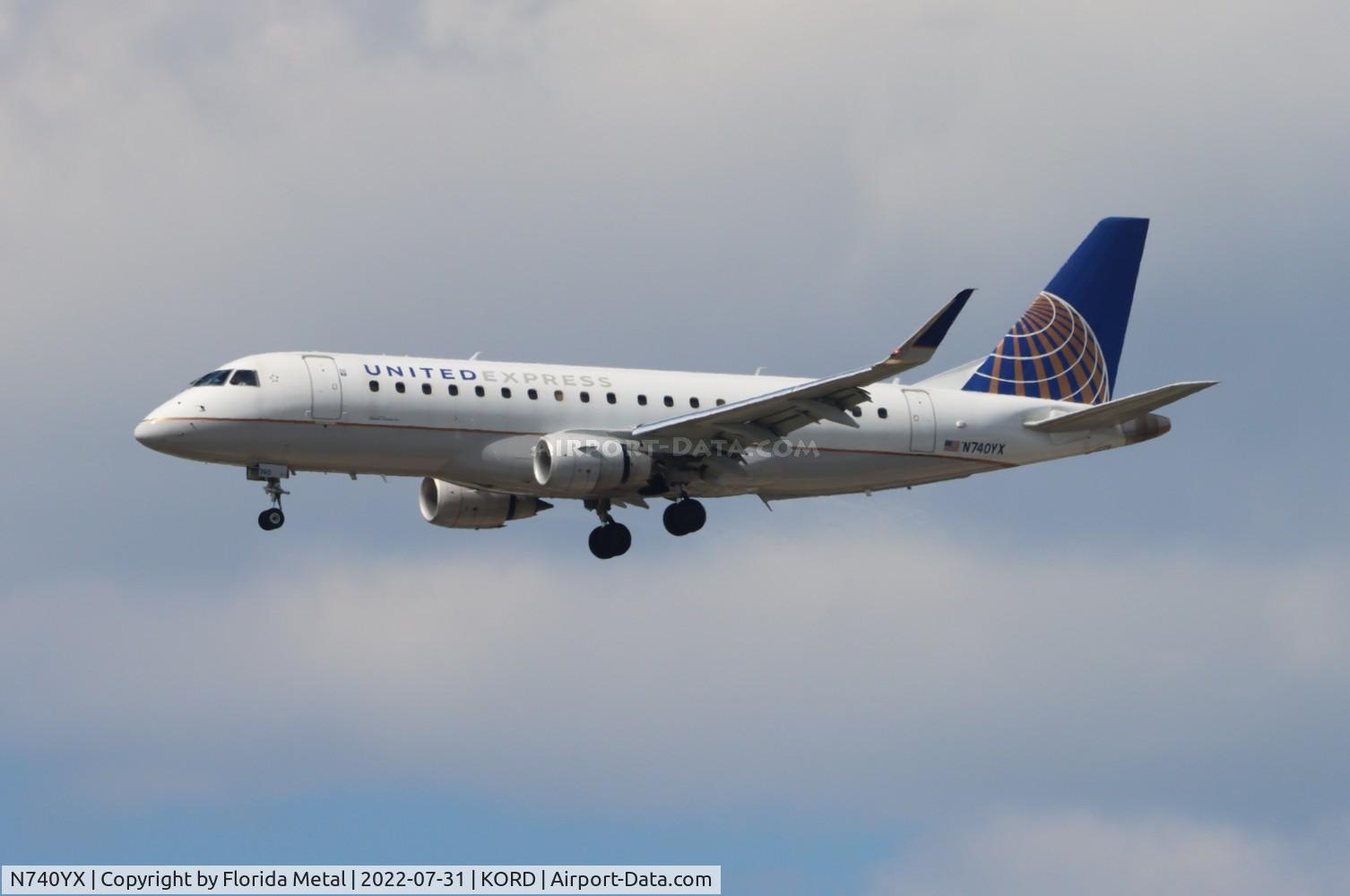 N740YX, 2016 Embraer 175LR (ERJ-170-200LR) C/N 17000544, ORD 2022