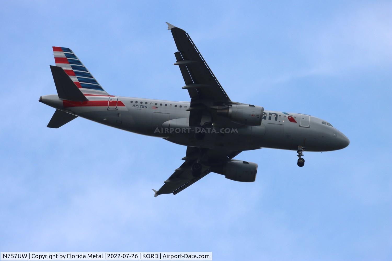 N757UW, 2000 Airbus A319-112 C/N 1342, ORD 2022