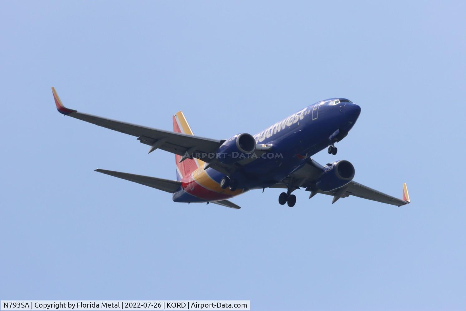 N793SA, 2001 Boeing 737-7H4 C/N 27888, ORD 2022