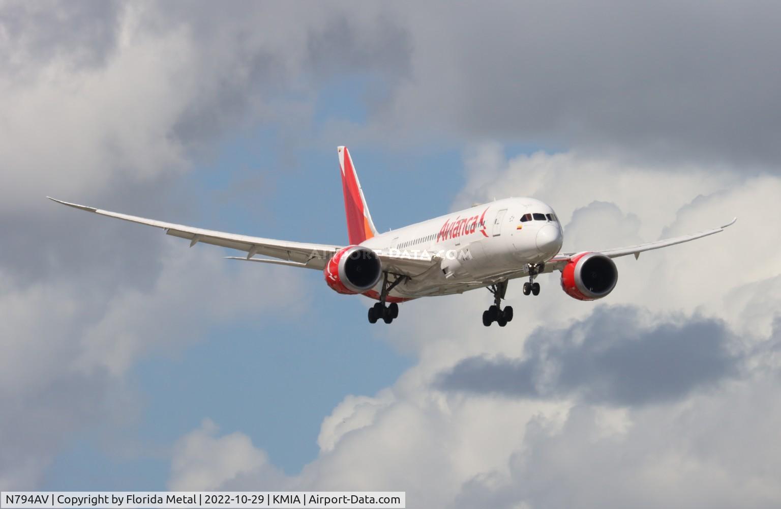 N794AV, 2017 Boeing 787-8 Dreamliner C/N 39406, MIA 2022