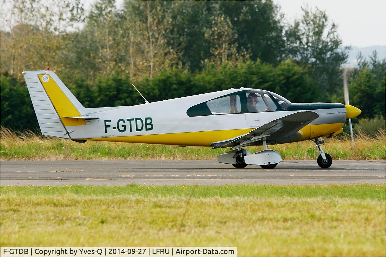 F-GTDB, Wassmer WA-52 Europa C/N 78, Wassmer WA-52 Europa, U-turn rwy 04, Morlaix-Ploujean airport (LFRU-MXN)