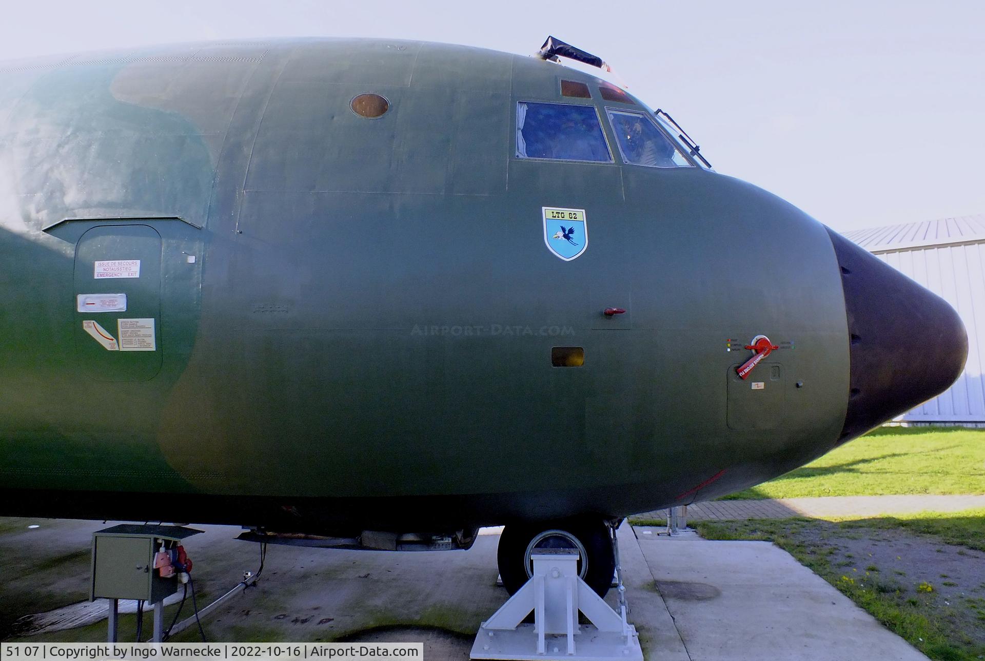 51 07, Transall C-160D C/N D144, Transall C-160D at the Ju52-Halle (Lufttransportmuseum), Wunstorf