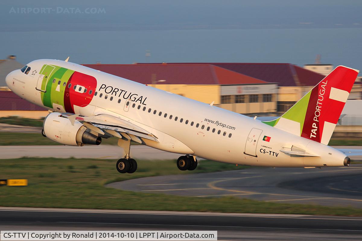 CS-TTV, 2002 Airbus A319-112 C/N 1718, at lis