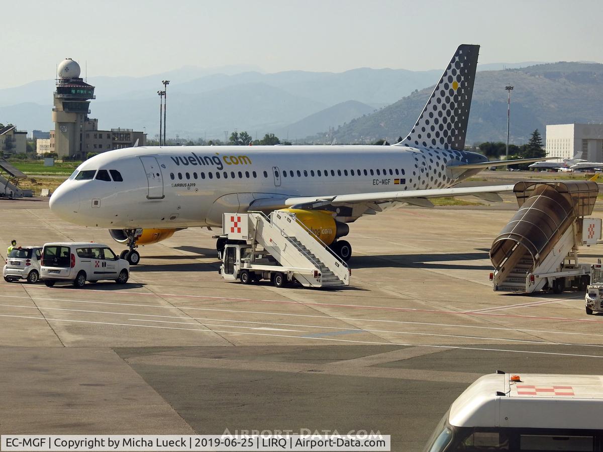EC-MGF, 2007 Airbus A319-111 C/N 3028, At Firenze