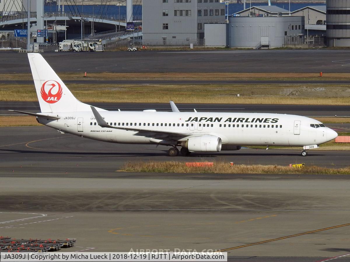 JA309J, 2008 Boeing 737-846 C/N 35338, At Haneda