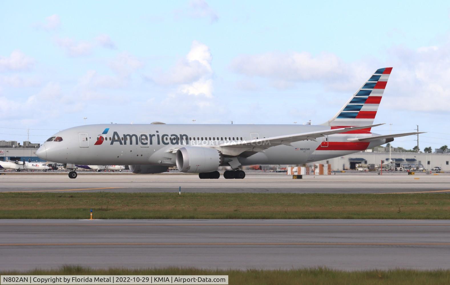 N802AN, 2015 Boeing 787-8 Dreamliner Dreamliner C/N 40620, MIA 2022