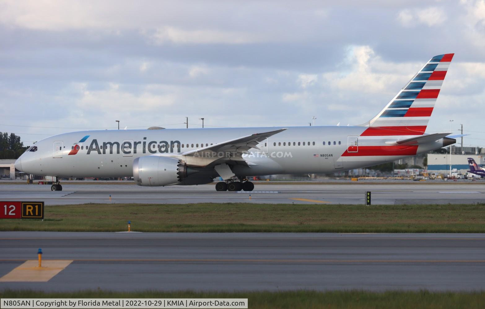 N805AN, 2015 Boeing 787-8 Dreamliner C/N 40623, MIA 2022