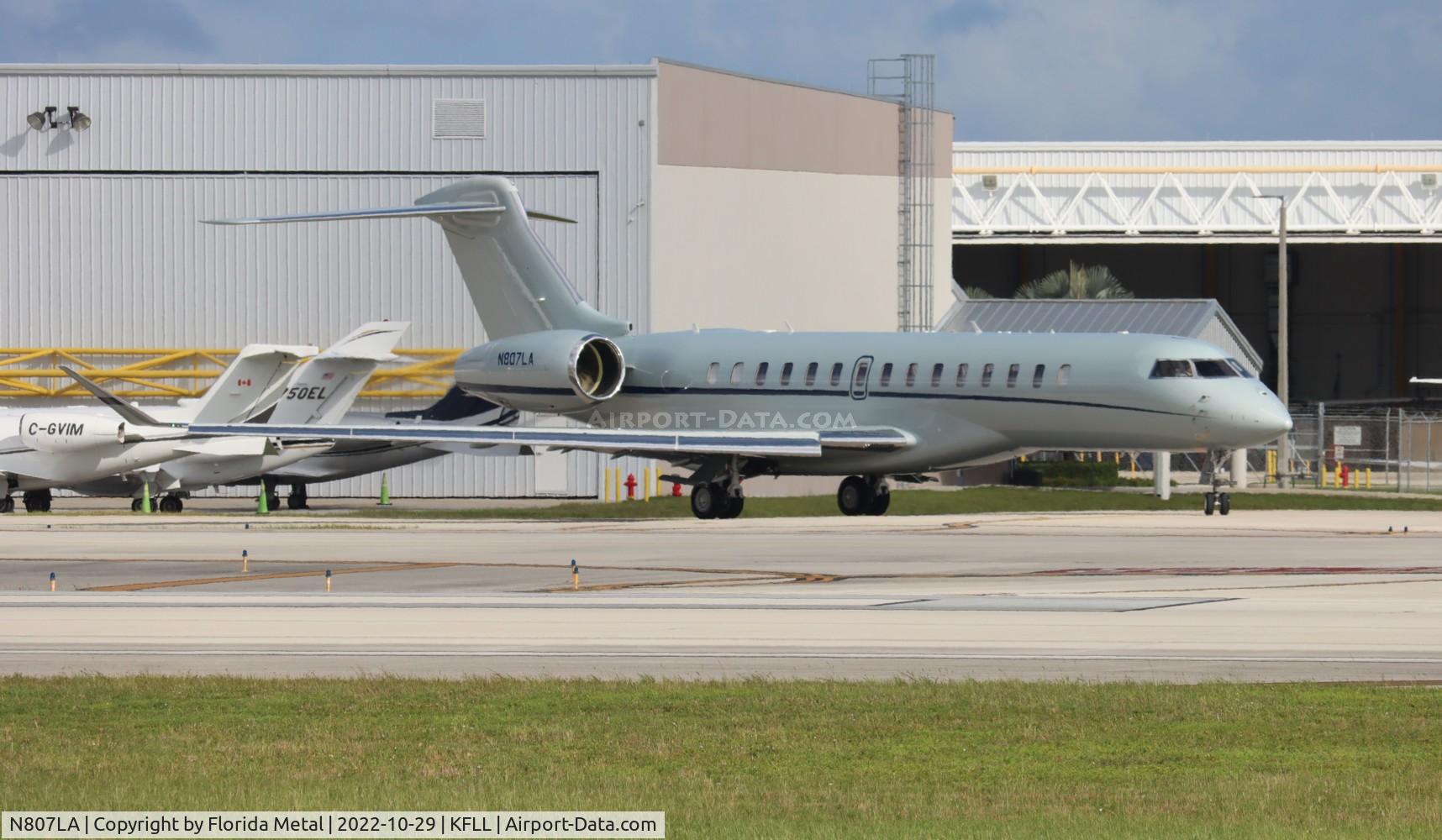 N807LA, 2020 Bombardier BD-700-2A12 Global 7500 C/N 70065, FLL 2022