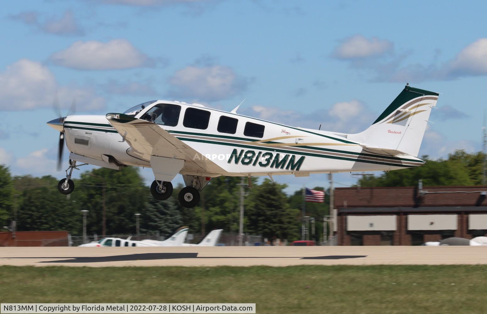 N813MM, 2000 Raytheon Aircraft Company A36 Bonanza C/N E-3342, OSH 2022