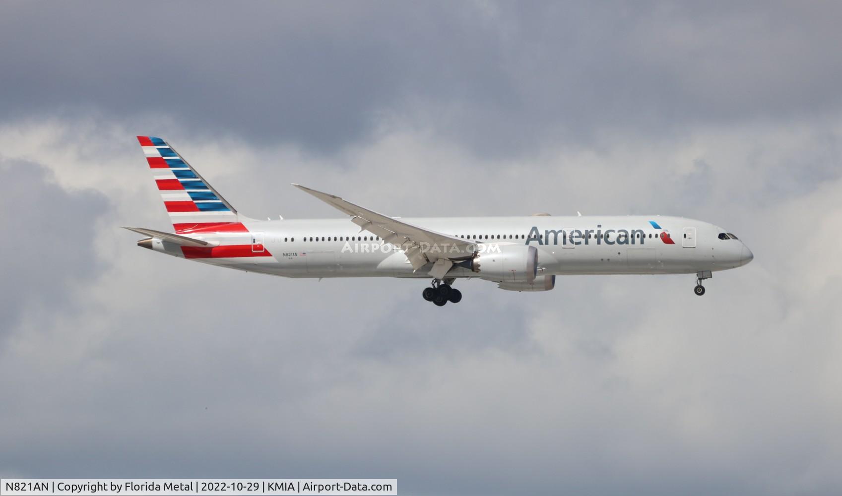 N821AN, 2016 Boeing 787-9 Dreamliner Dreamliner C/N 40640, MIA 2022