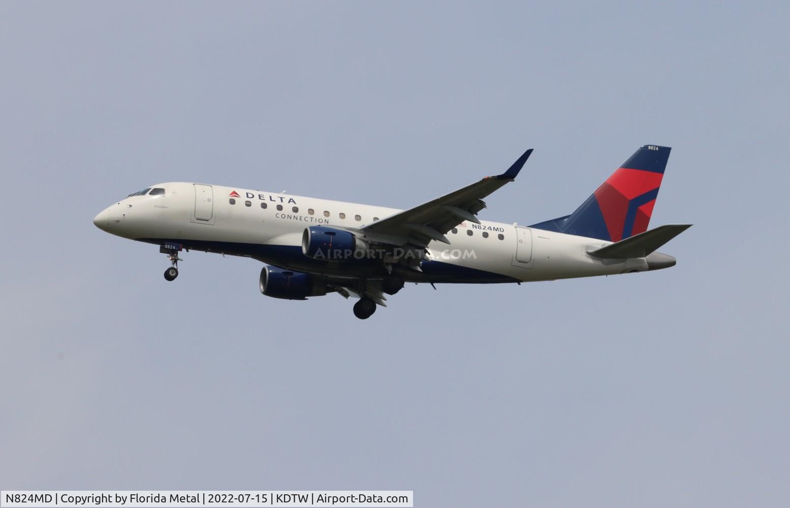 N824MD, 2005 Embraer 170SU (ERJ-170-100SU) C/N 17000045, DTW 2022