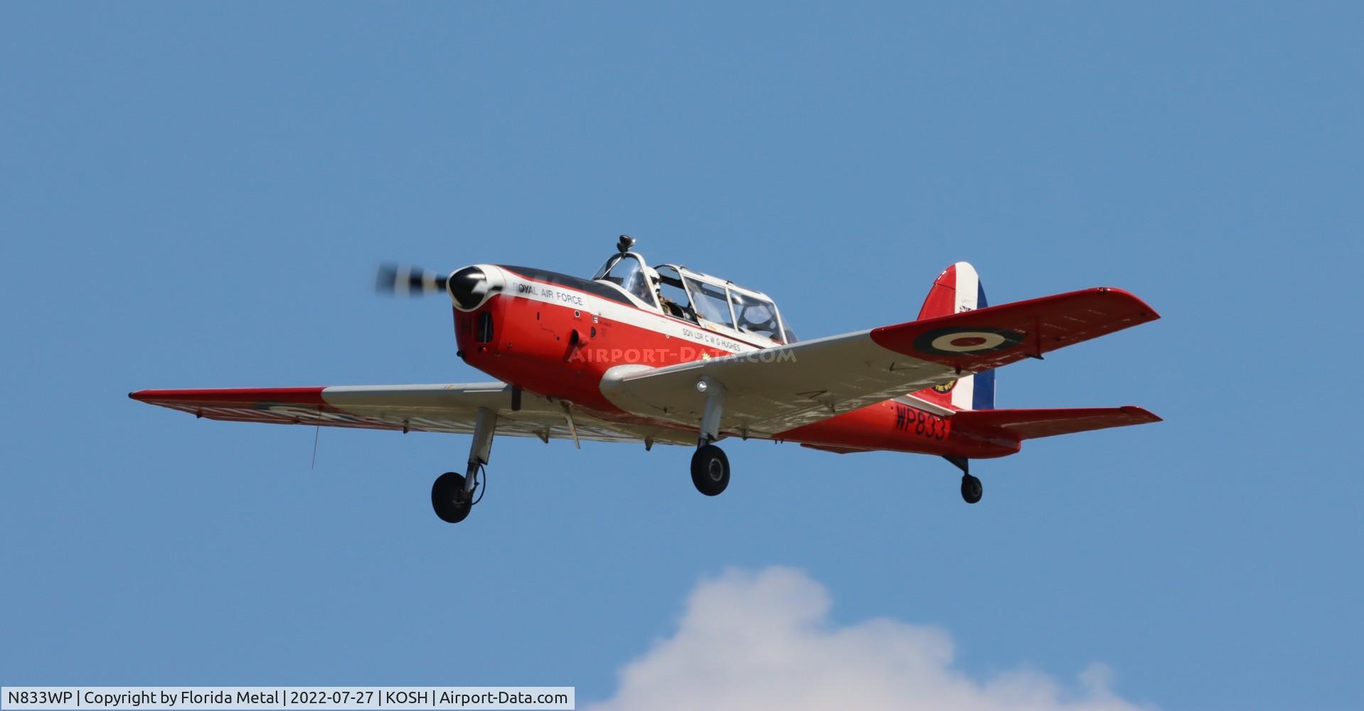 N833WP, 1952 De Havilland DHC-1 Chipmunk T.10 C/N C1/0714, OSH 2022