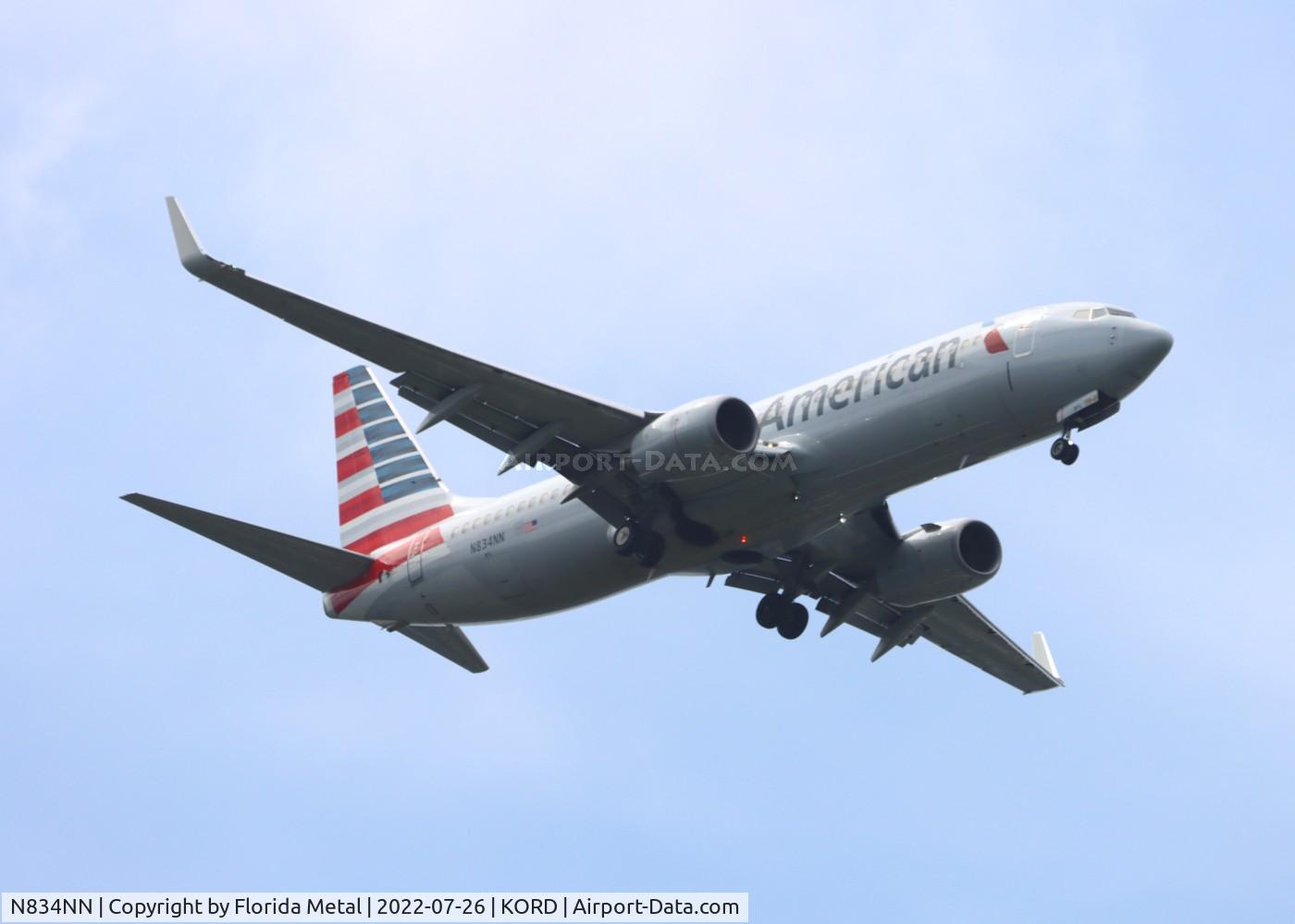 N834NN, 2010 Boeing 737-823 C/N 29576, ORD 2022
