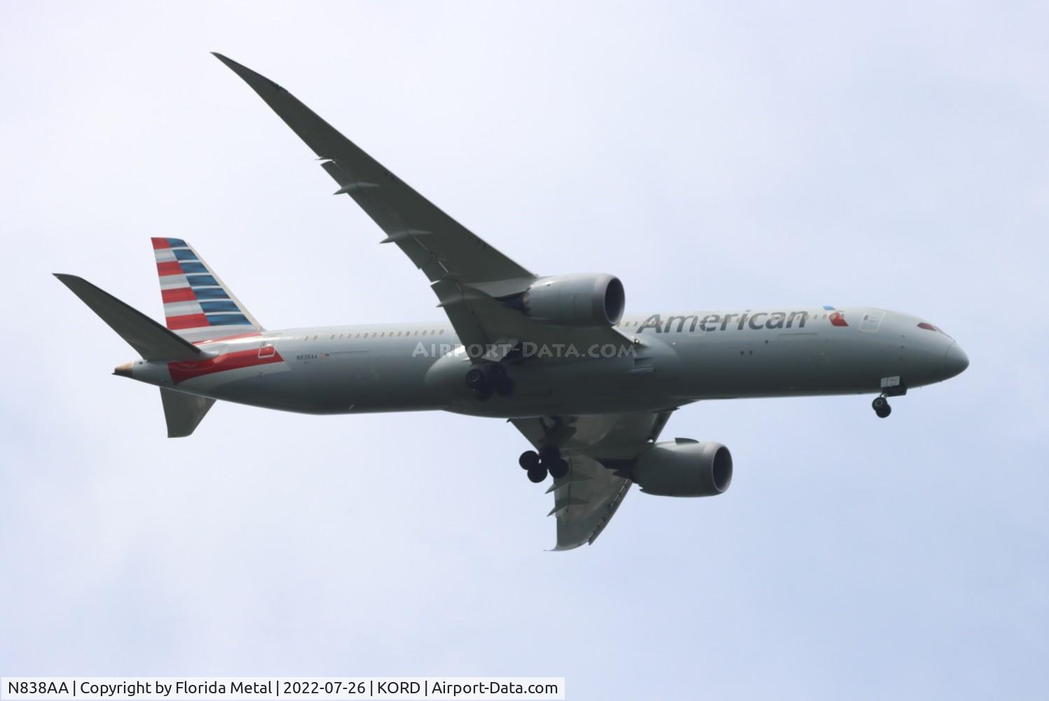 N838AA, 2018 Boeing 787-9 Dreamliner C/N 40659, ORD 2022