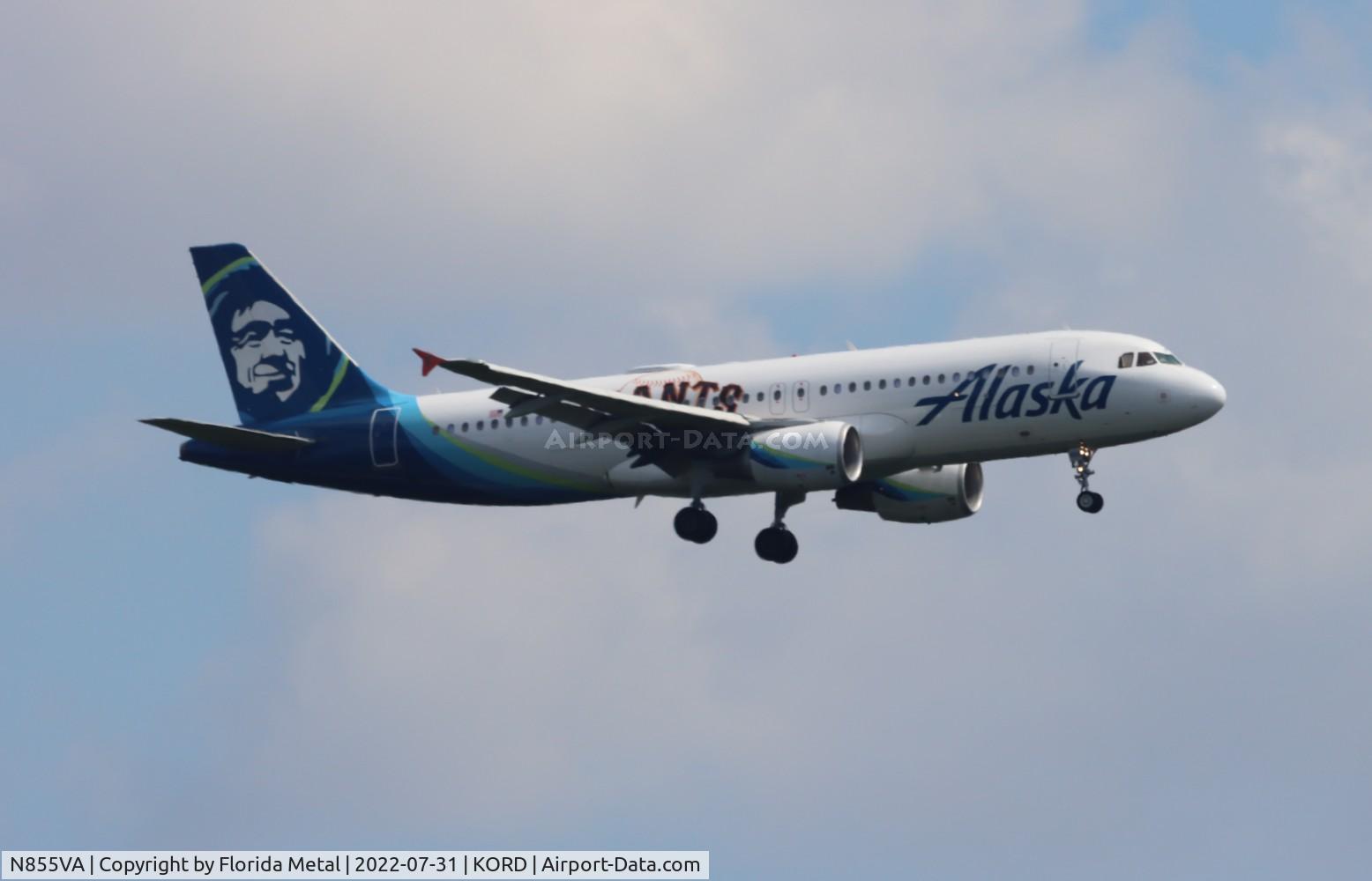 N855VA, 2012 Airbus A320-214 C/N 5179, ORD 2022