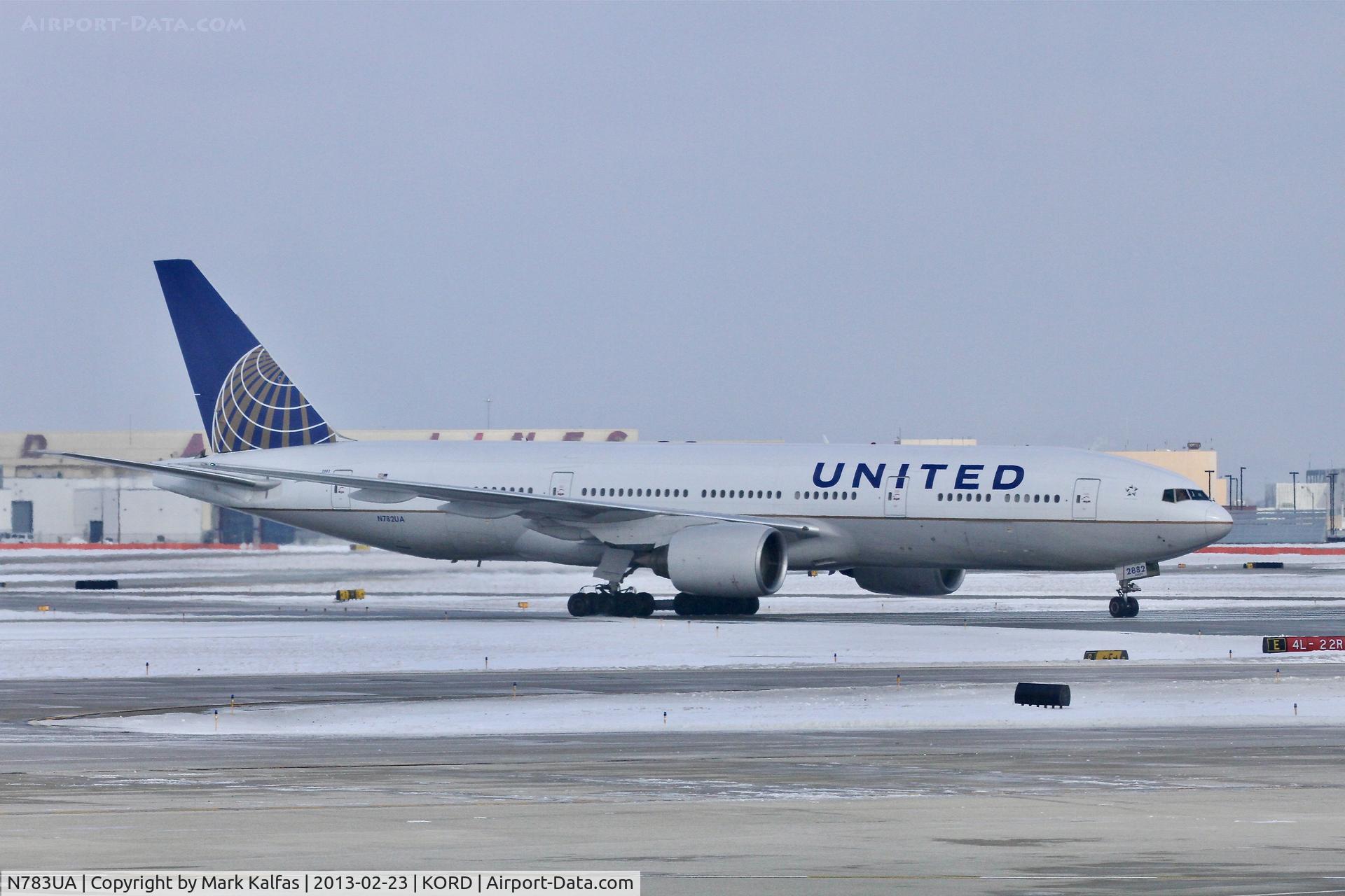 N783UA, 1997 Boeing 777-222/ER C/N 26950, United Boeing 777-222/ER, N783UA at ORD