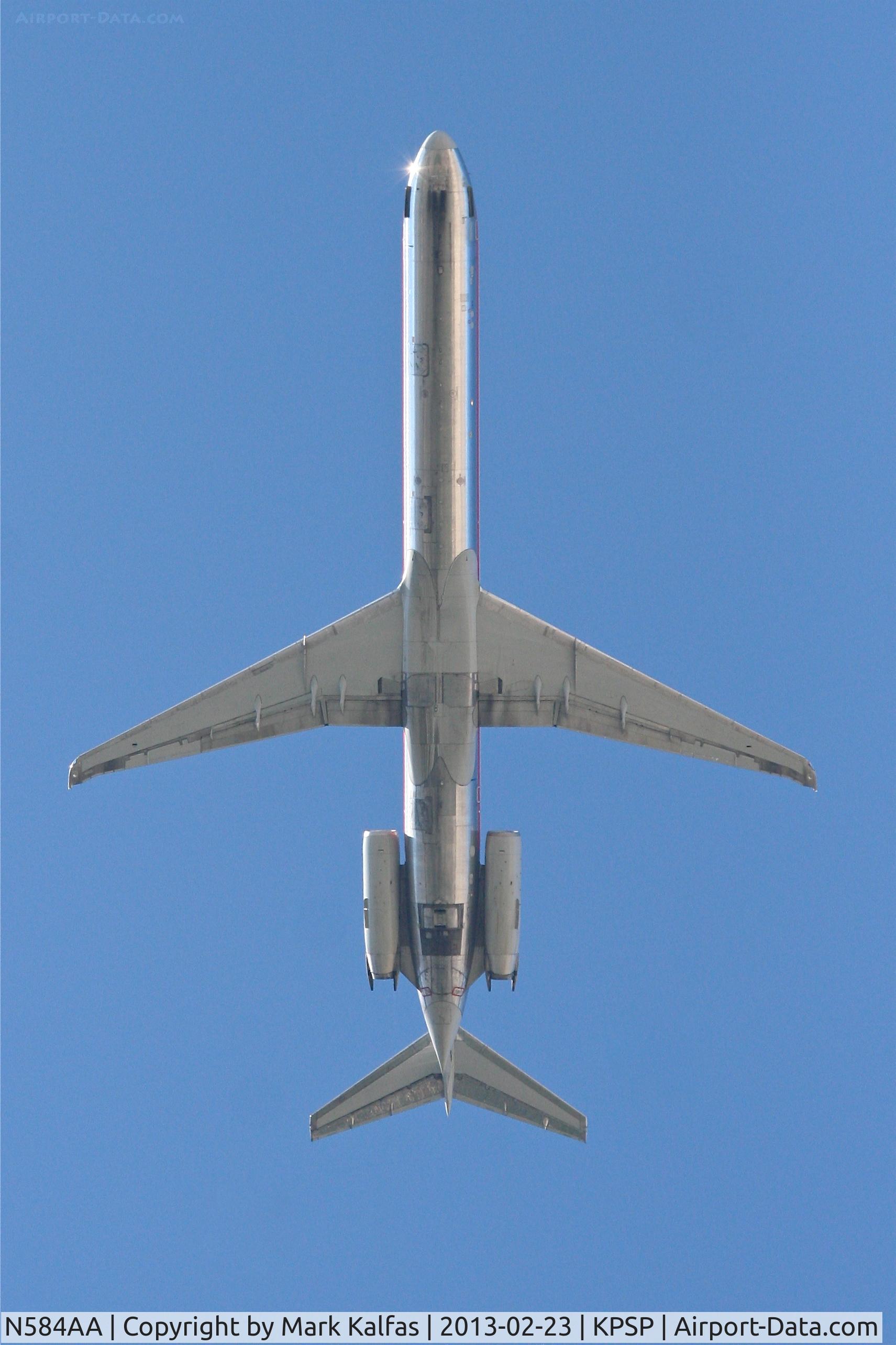 N584AA, 1991 McDonnell Douglas MD-82 (DC-9-82) C/N 53247, American McDonnell Douglas MD-82 N584AA arriving at PSP from ORD