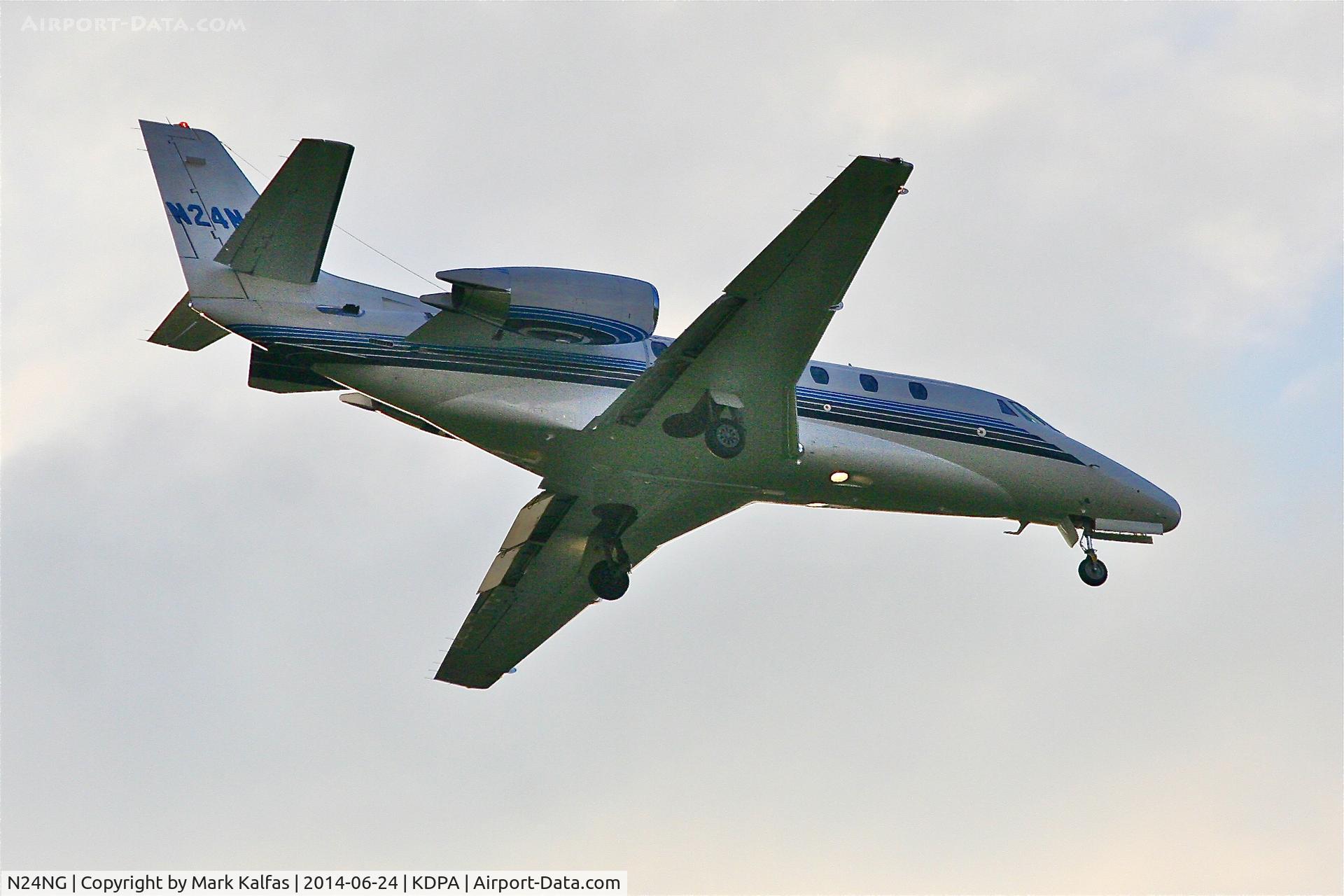 N24NG, 2000 Cessna 560XL Citation Excel C/N 560-5124, Northrop Grumman Corporation, Cessna 560XL Citation Excel N24NG on approach to DPA