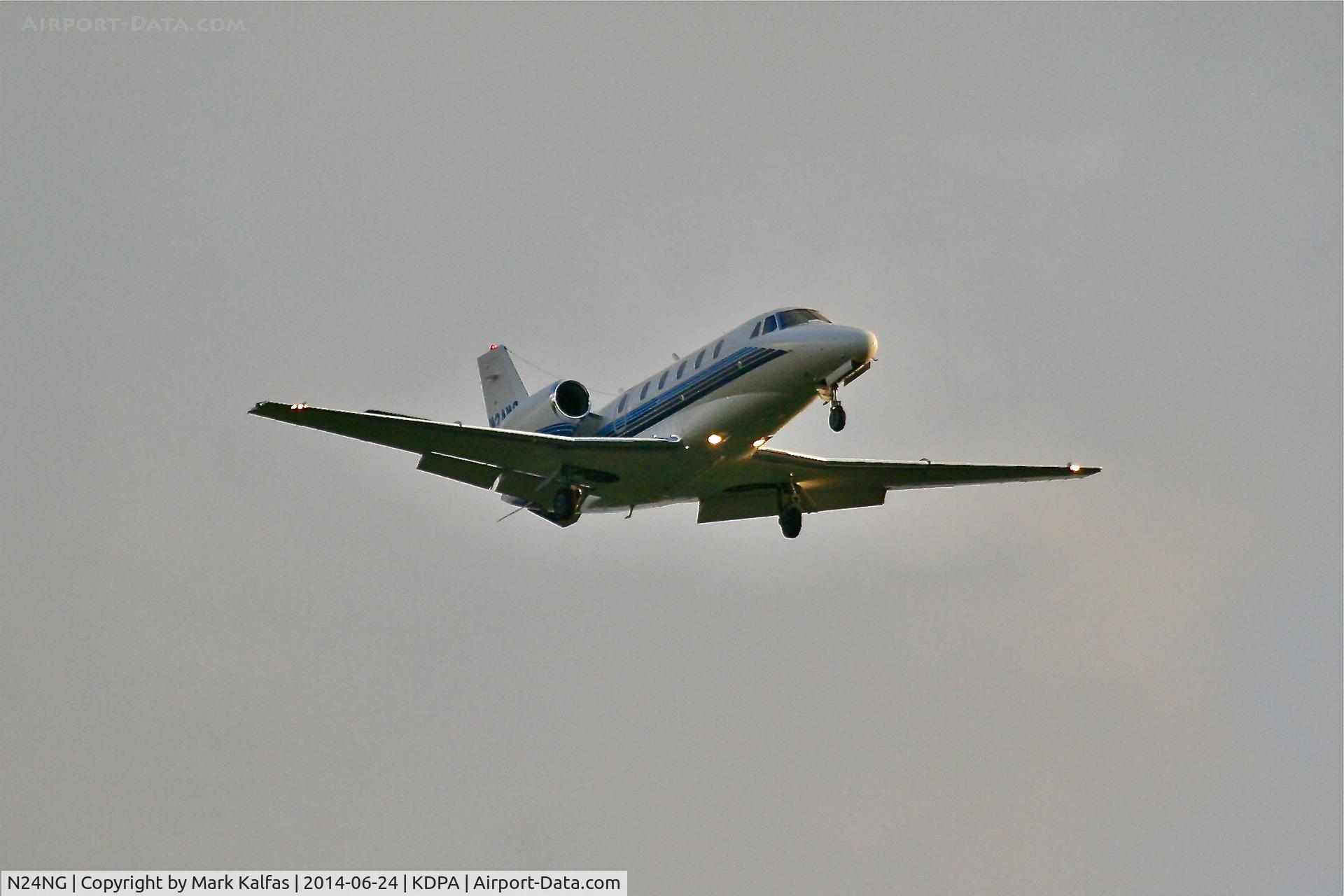 N24NG, 2000 Cessna 560XL Citation Excel C/N 560-5124, Northrop Grumman Corporation, Cessna 560XL Citation Excel N24NG on approach to DPA