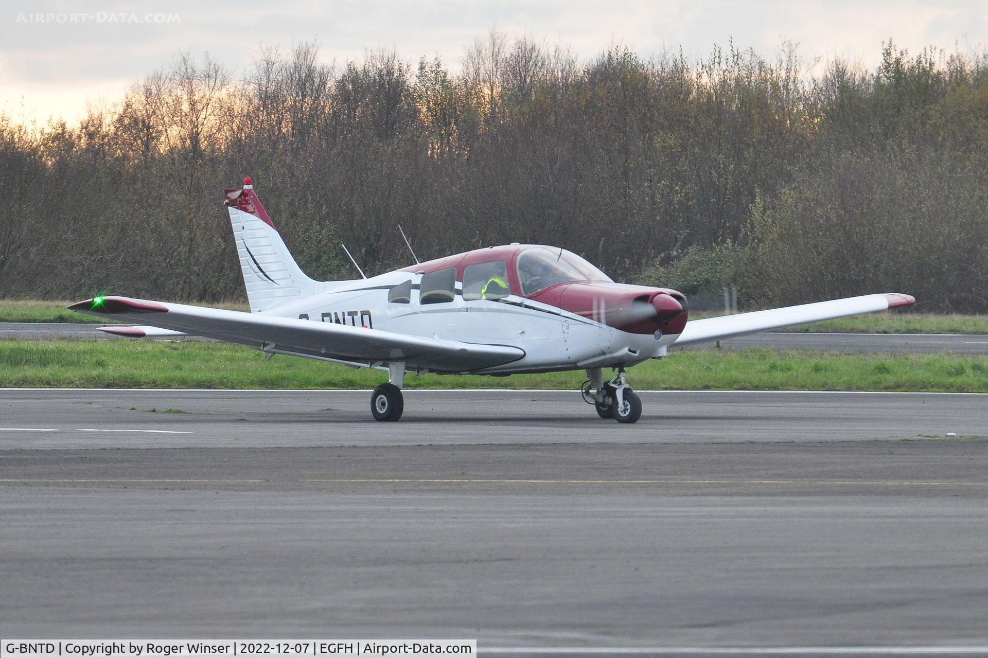 G-BNTD, 1977 Piper PA-28-161 Cherokee Warrior II C/N 28-7716235, Resident Warrior II aircraft. Note new colour scheme.