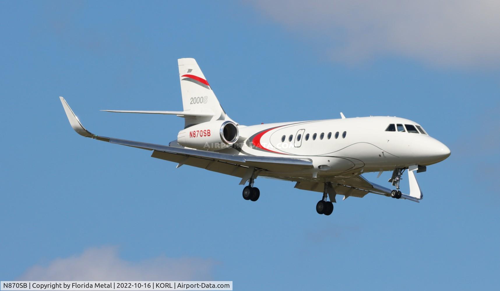 N870SB, Dassault Falcon 2000EX C/N 743, NBAA 2022