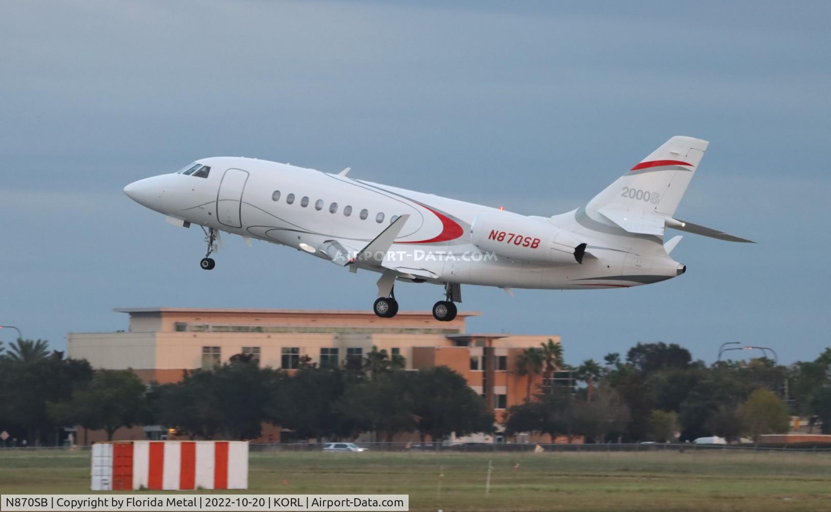 N870SB, Dassault Falcon 2000EX C/N 743, NBAA 2022