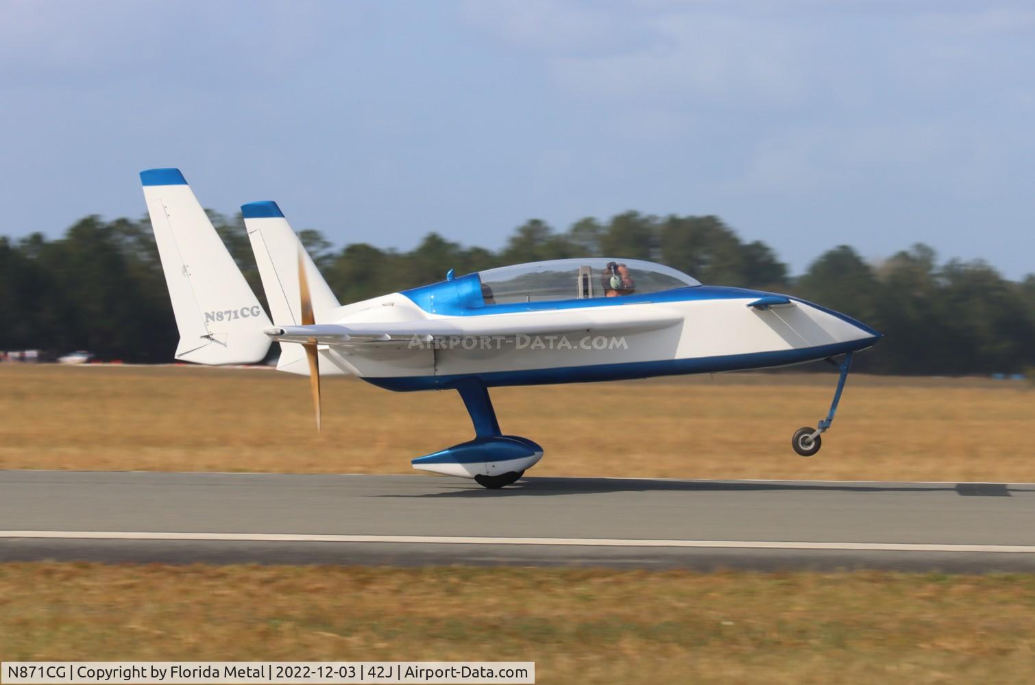N871CG, 2017 Rutan Open Eze C/N 0001, Keystone 80th