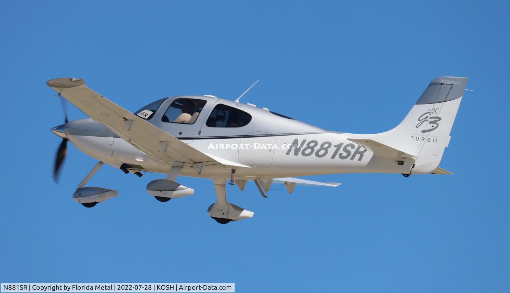 N881SR, 2007 Cirrus SR22 C/N 2722, OSH 2022