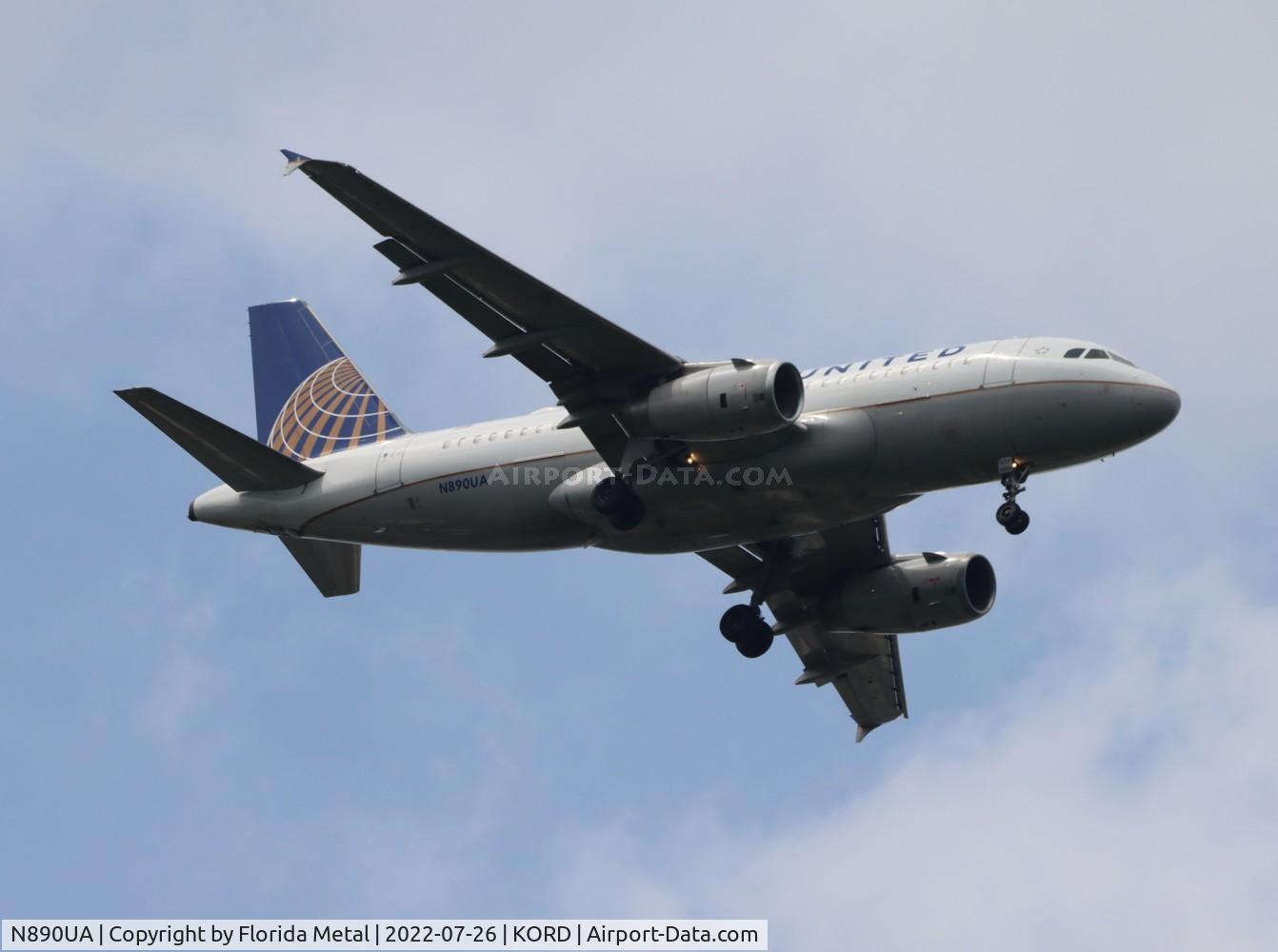 N890UA, 2006 Airbus A319-132 C/N 2815, ORD 2022