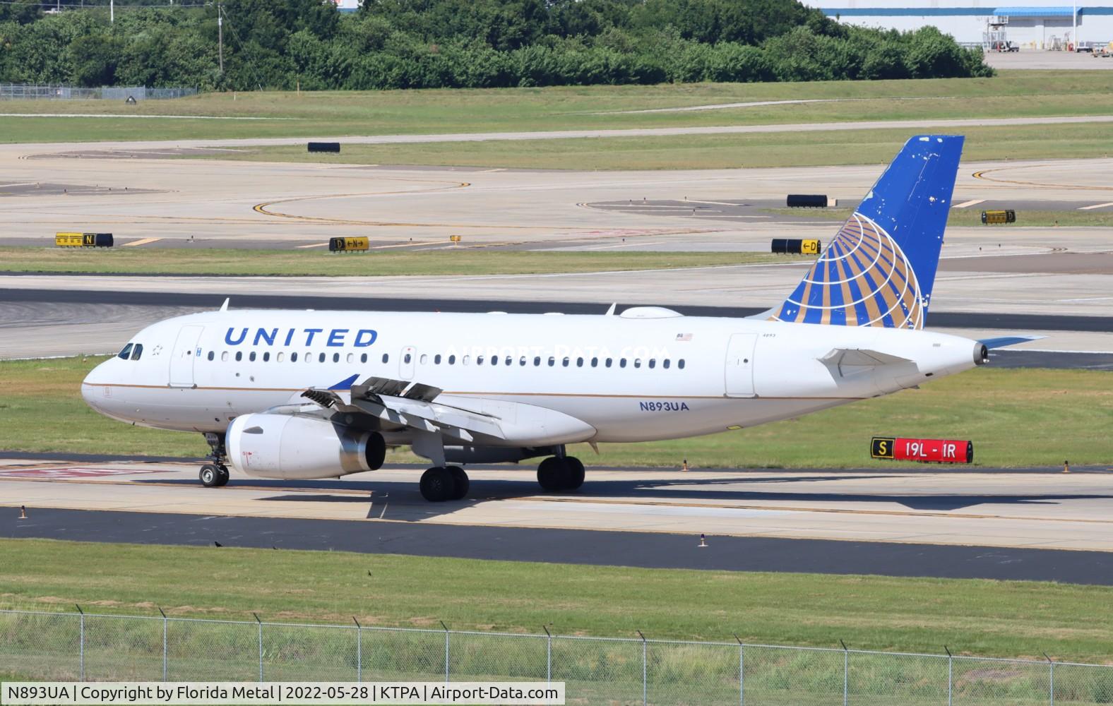 N893UA, 2006 Airbus A319-132 C/N 2948, TPA 2022