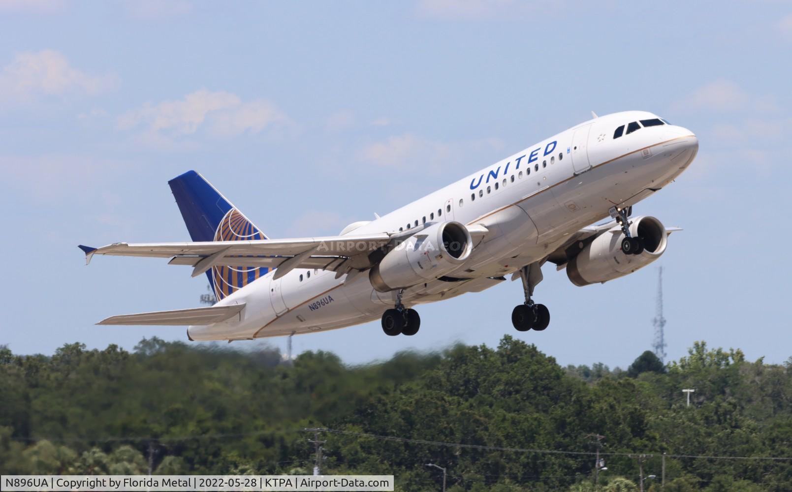 N896UA, 2007 Airbus A319-132 C/N 3144, TPA 2022