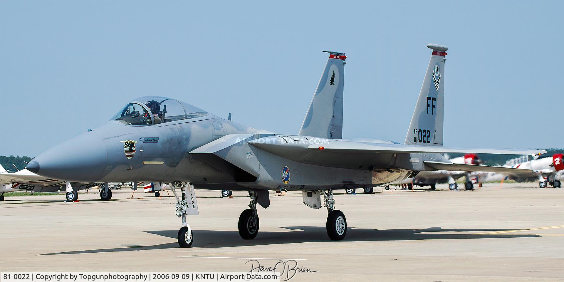 81-0022, 1981 McDonnell Douglas F-15C Eagle C/N 0738/C205, Let's Roll